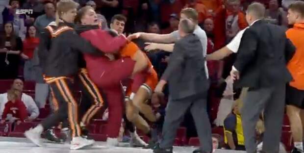 Oklahoma Oklahoma State Wrestling Brawl Aj Ferrari Bedlam