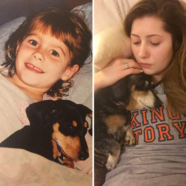 Me And My Weenie 13 Years Apart