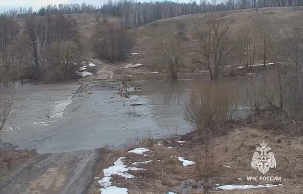 В Тульской области из-за подъема уровня воды в реках закрыто движение на 16 мостах