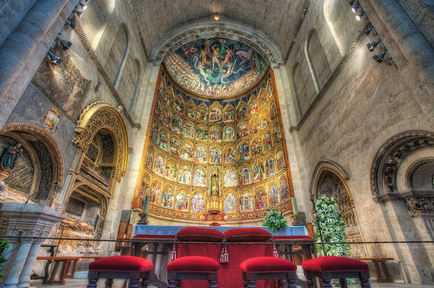 Altarpiece - Retablo, Catedral Vieja, Salamanca (Spain), HDR 2