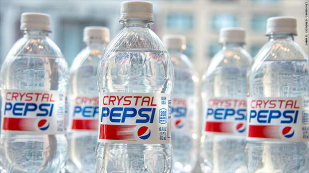 Crystal Pepsi. Crystal Pepsi.