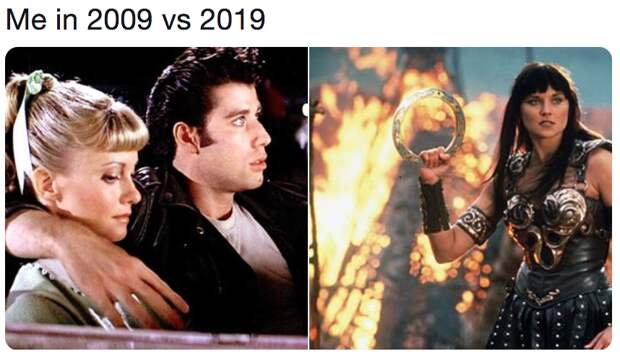 me in 2009 vs. me in 2019 memes