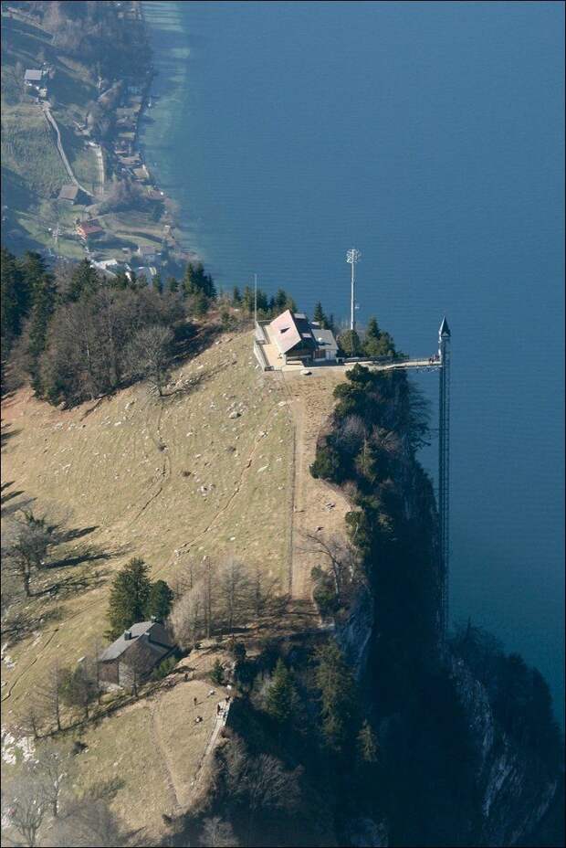 Самый высокий наружный лифт в Европе - Hammetschwand лифт, европа