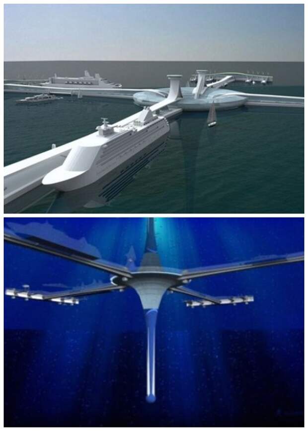 The Gyre – плавучий подводный небоскреб, достигающий глубины 400 метров (дизайн компании Zigloo).