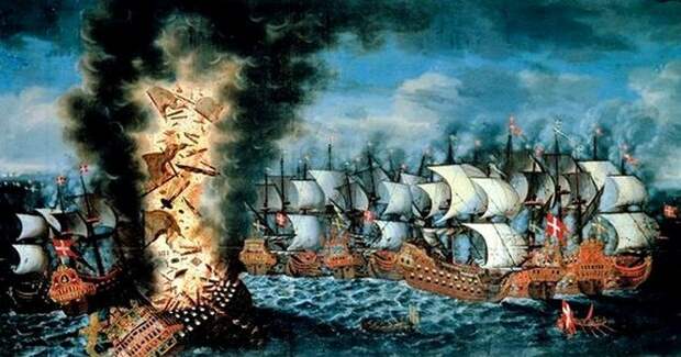 Бой, в котором участвовал военный корабль Kronan.