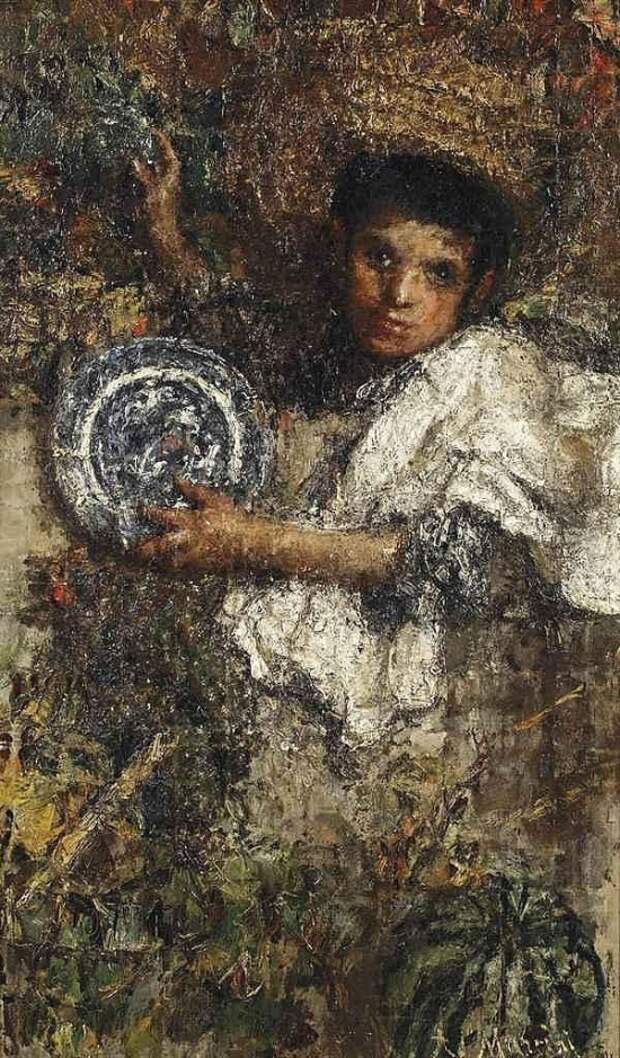 художник Антонио Манчини (Antonio Mancini) картины – 15