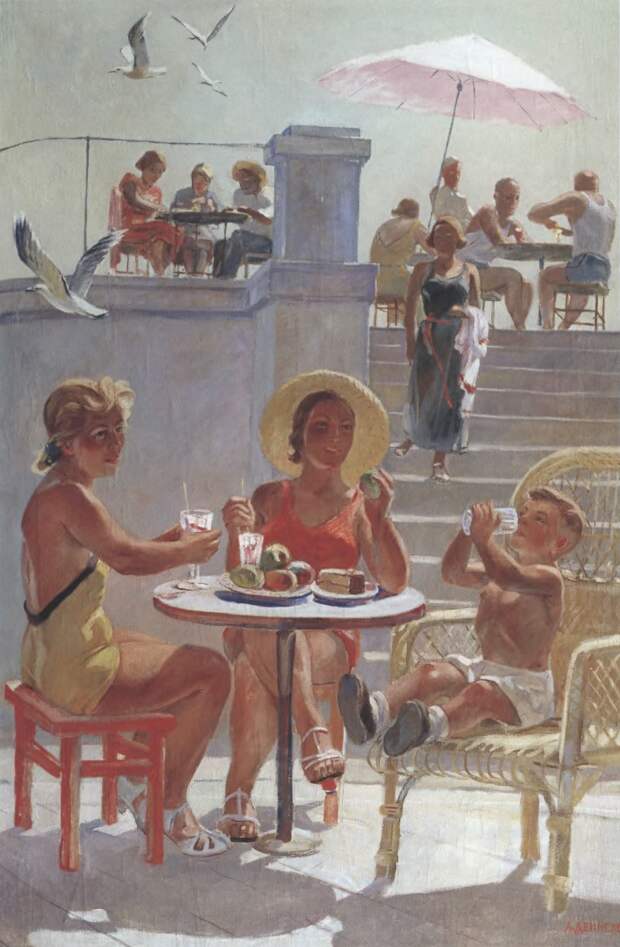 В Крыму. 1956. Холст, масло. 192 х 128 см. Государственный музей искусств Республики.jpg