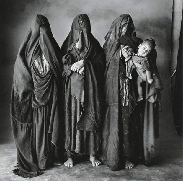 Penn Irving | Three Moroccan Women and a Baby, Morocco | MutualArt