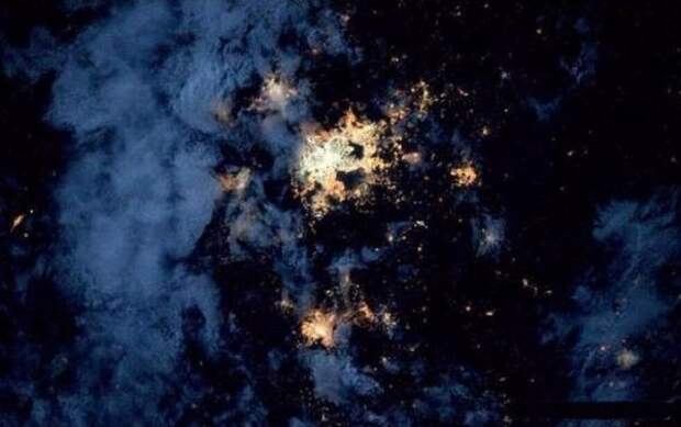 Ночныей вид из космоса Ночной вид, Город, Национальный, длиннопост