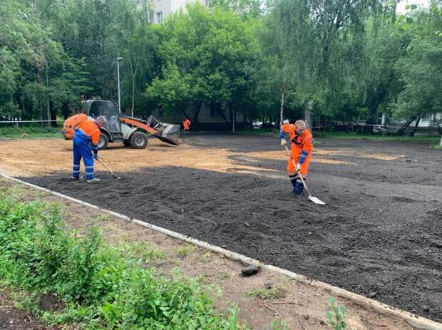 В Марьиной роще в рамках программы благоустройства ведутся работы по восьми адресам