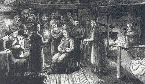 А. Шнайдер. Свадьба скрытого народца. 1879