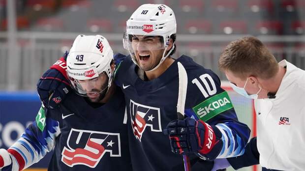США разгромили Словакию и вышли в полуфинал чемпионата мира по хоккею
