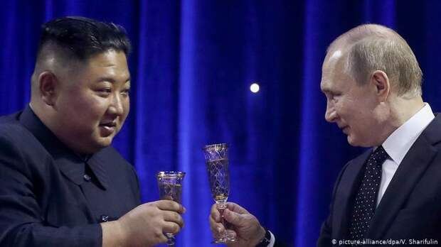Ким Чен Ын и Владимир Путин во Владивостоке 