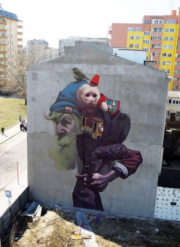 Сюрреалистический стрит-арт польского дуэта Etam Cru (14 фото)