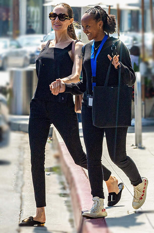 Анджелина Джоли с дочкой Захарой