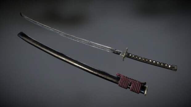 Символ самурайства. |Фото: sketchfab.com.