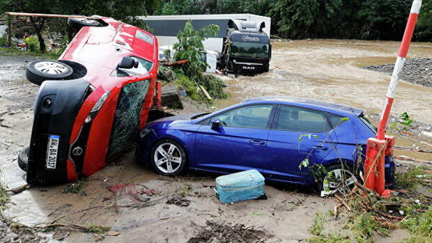 Последствия наводнения в Шульде, Германия