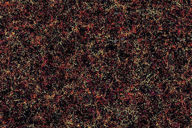 Фрагмент трехмерной карты Вселенной