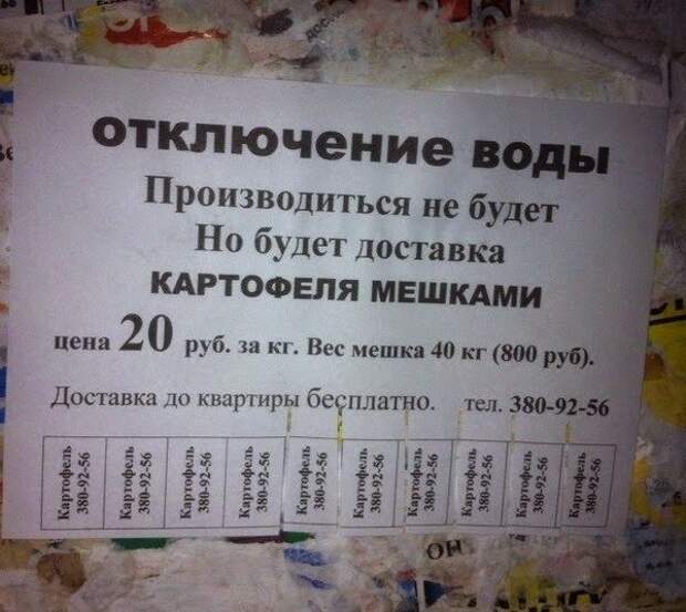 Смешные надписи и объявления