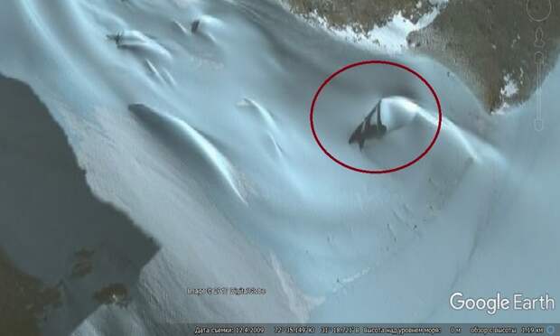 На Земле Королевы Мод в Антарктиде обнаружен звездолет инопланетян