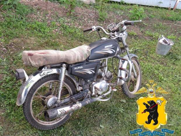 В Ярославской области за один день три подростка попали в ДТП на мотоциклах и мопедах