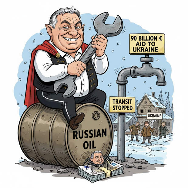 Венгрия заблокировала выделение 90 миллиардов евро помощи Украине из-за остановки транзита нефти