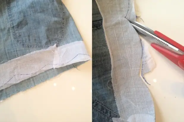 Как укоротить джинсы в домашних условиях без швейной машинки с бахромой