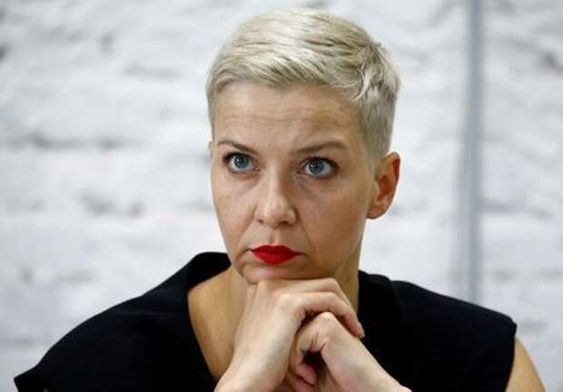Белорусский оппозиционный лидер Мария Колесникова на пресс-конференции в Минске, 24 августа 2020 года. REUTERS/Vasily Fedosenko