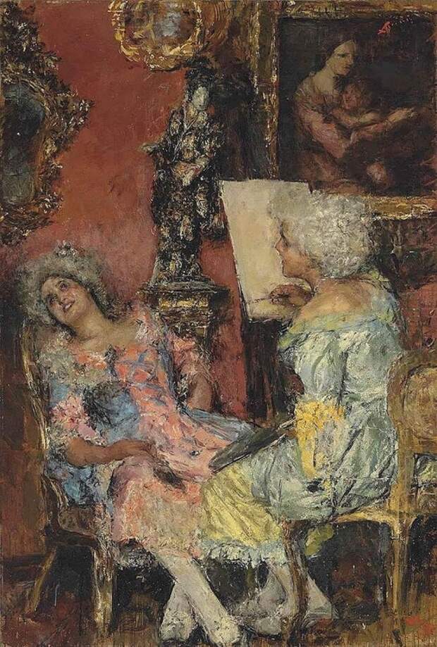 художник Антонио Манчини (Antonio Mancini) картины – 20