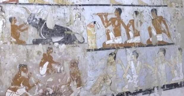 Египетские археологи нашли гробницу возрастом 4400 лет ynews, археология, гробница, древность, египет, история, новости, фрески
