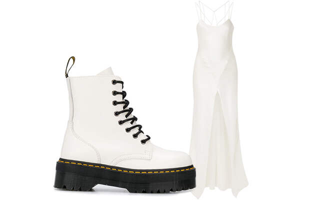 БОТИНКИ DR. MARTENS И ПЛАТЬЕ KIKI DE MONTPARNASSE 