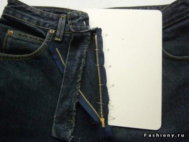 Как заменить молнию в джинсах 1