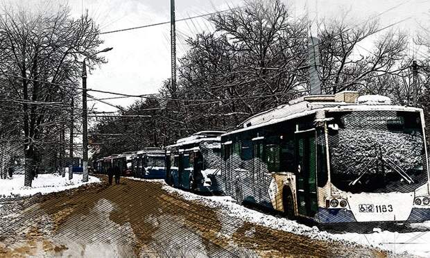 Орловские троллейбусы почти неделю не могут заехать в депо