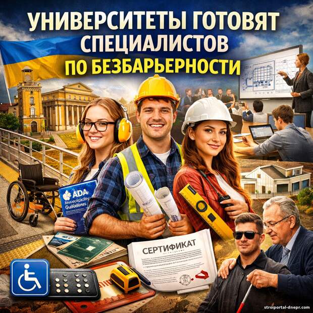 Десять украинских университетов будут готовить специалистов в области доступности