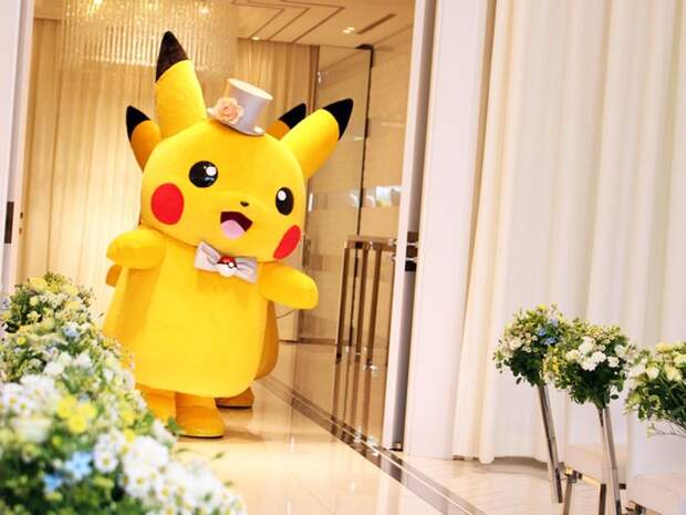 Есть чему удивиться: в Японии проводят свадьбы в стиле Pokemon