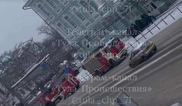 В здании городского Управления МВД в Туле сработала пожарная сигнализация