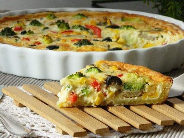 Картофельный «Киш» с овощами
