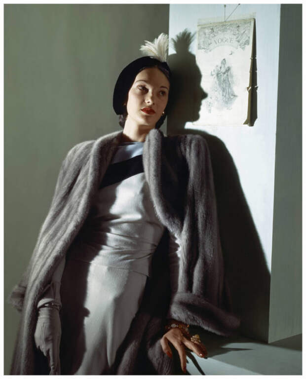 Глянцевая мода 1940-х цветные снимки лучших фотографов эпохи