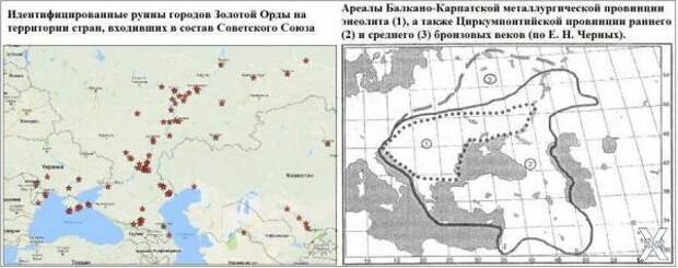Корреляция очертаний размещения город...