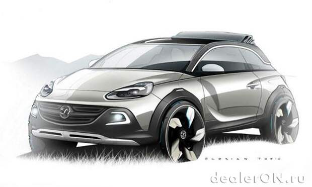 Opel показал потенциального соперника Fiat 500c - концепт Adam Rocks