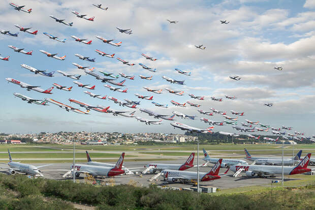 17. Сан-Паулу (GRU) аэропорты мира, самолеты, фотограф Майк Келли, фотографии самолетов