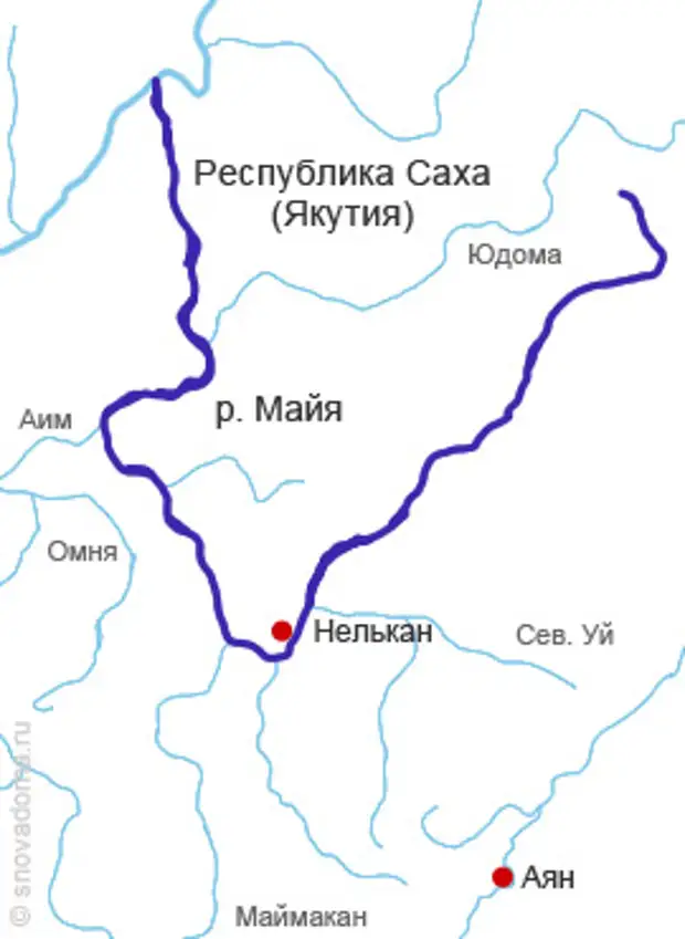 Карта река мая