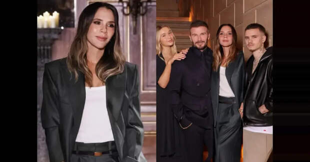 Дэвид Бекхэм с младшими детьми поддержал жену Викторию Бекхэм на показе её новой коллекции на фоне отчуждения старшего сына