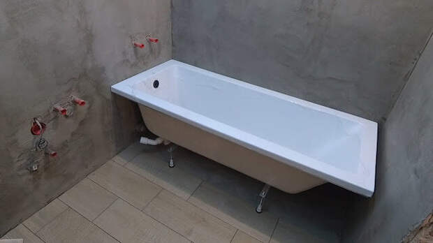 Способы установки акриловой ванны