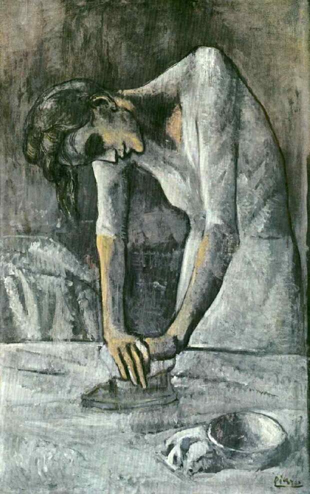 Пабло Пикассо. Гладильщица. 1904 год