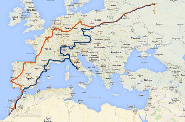 На мотоцикле в Португалию через Марокко / Фото из Белоруссии