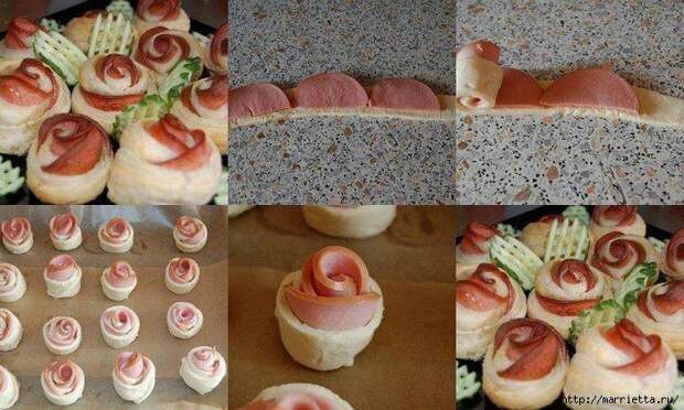 Розы и корзинки из ветчины, тюльпаны из помидоров и другие красивые вкусности (15) (700x420, 311Kb)