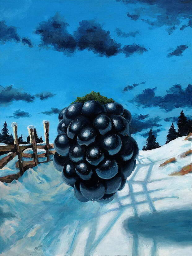 Космонавты и летающие фрукты: картины Thomas Krahn