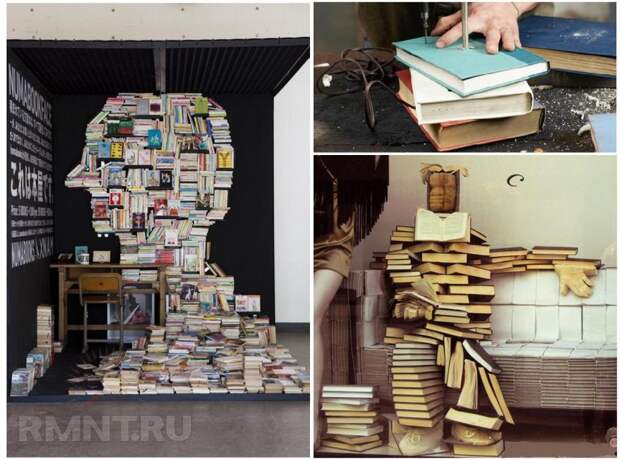 Оригинальные идеи использования старых книг. Часть 2. Декор и праздничные аксессуары