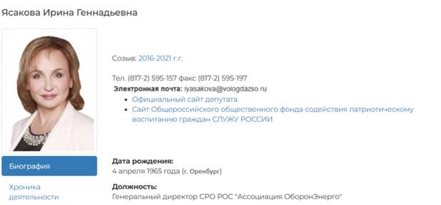 Скрин с сайта vologdazso.ru